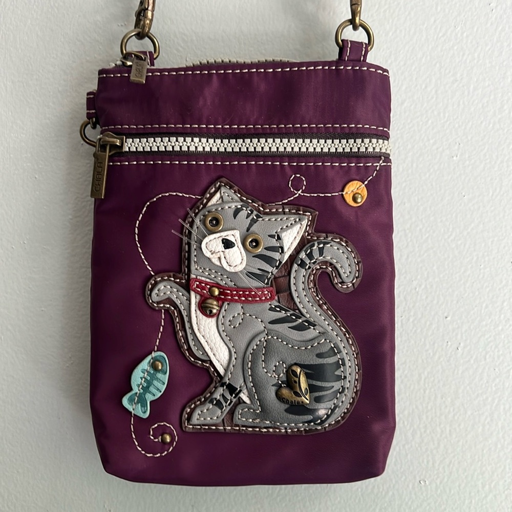 Chala Cat Cellphone bag purple. Excellent